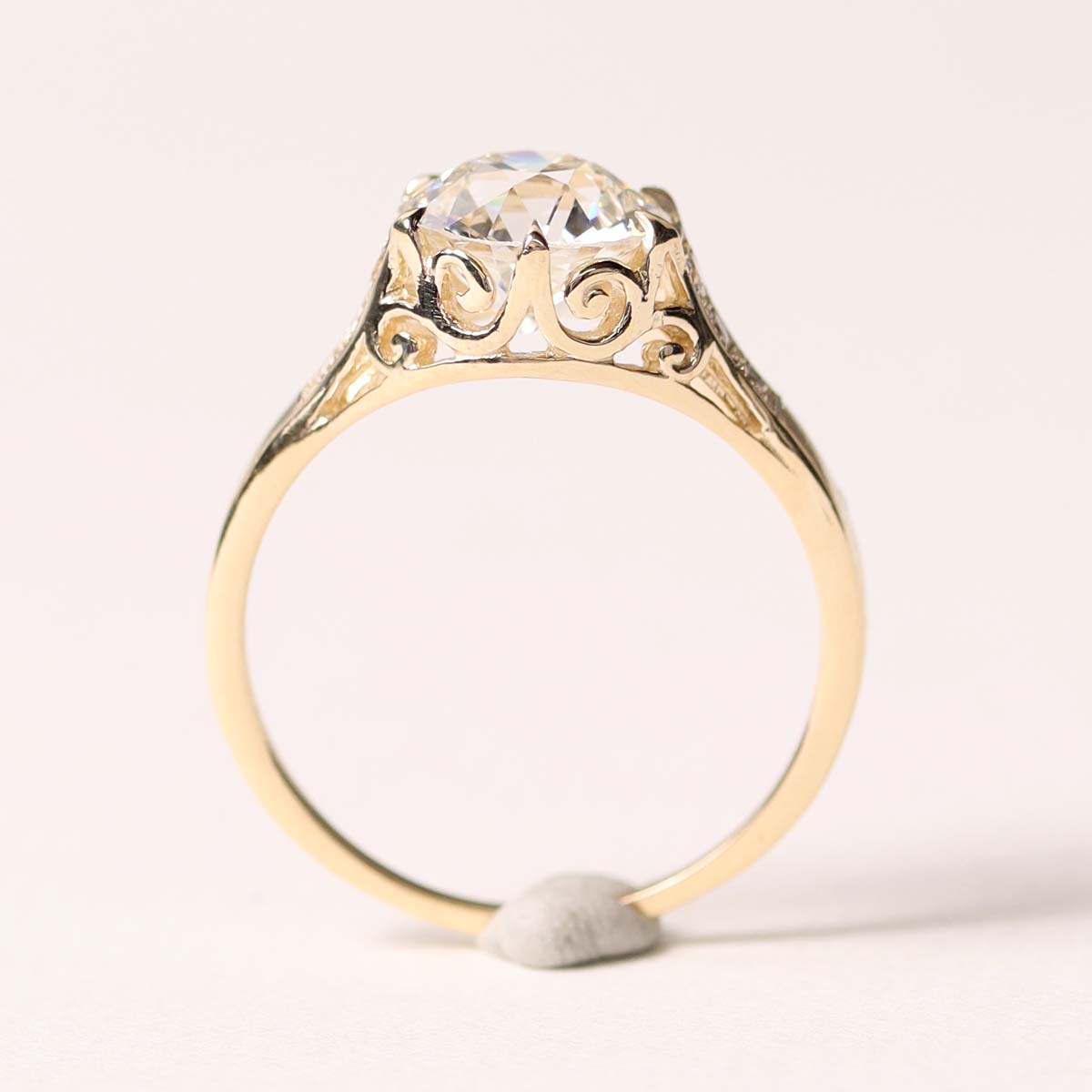 The Peony Edwardian Reproduction Engagement Ring #1901-32 - Engagement Rings