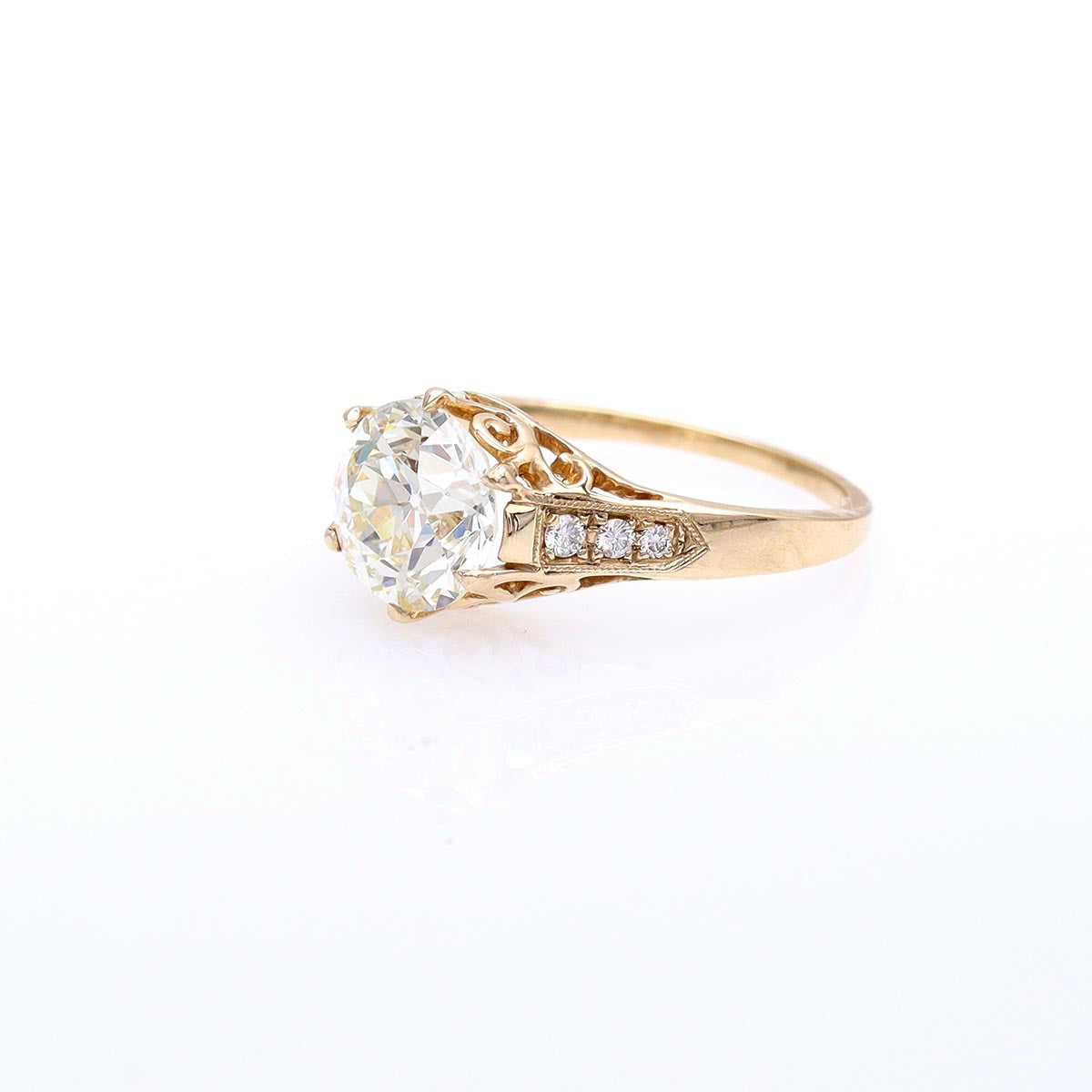 The Peony Engagement Ring #1901-30 - Engagement Rings