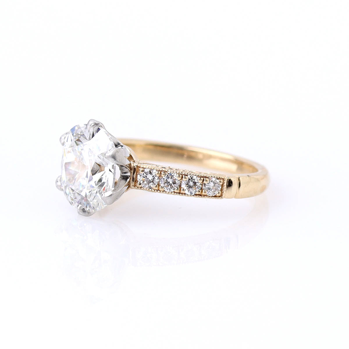 The Phoebe Edwardian-style Engagement Ring #3661HE-3 - Engagement Rings