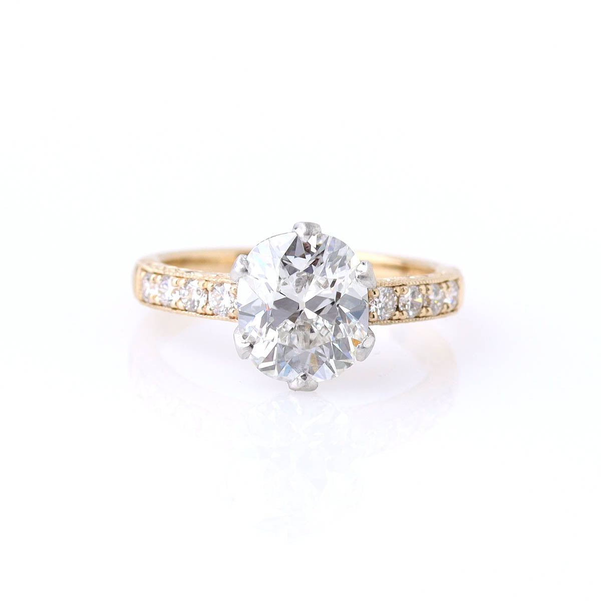 The Phoebe Edwardian-style Engagement Ring #3661HE-3 - Engagement Rings