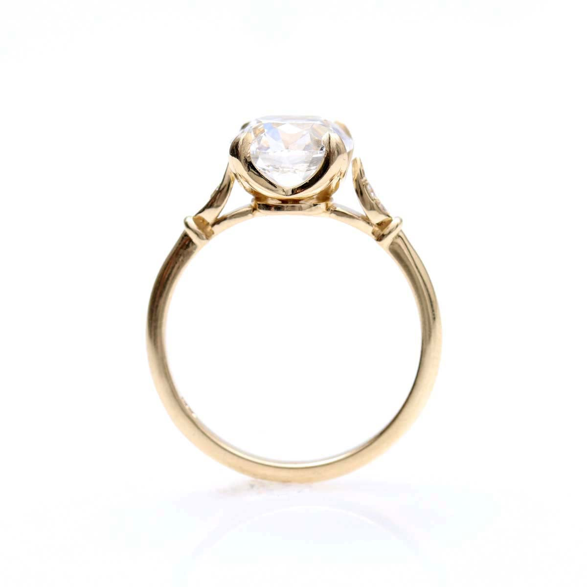 The Zoe Edwardian Inspired Old European Cut Engagement Ring #3606-8 - Engagement Rings