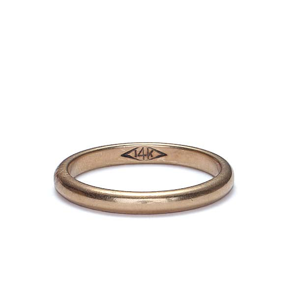 Vintage 14k Yellow gold wedding band. #VR140707-08 - Leigh Jay & Co.