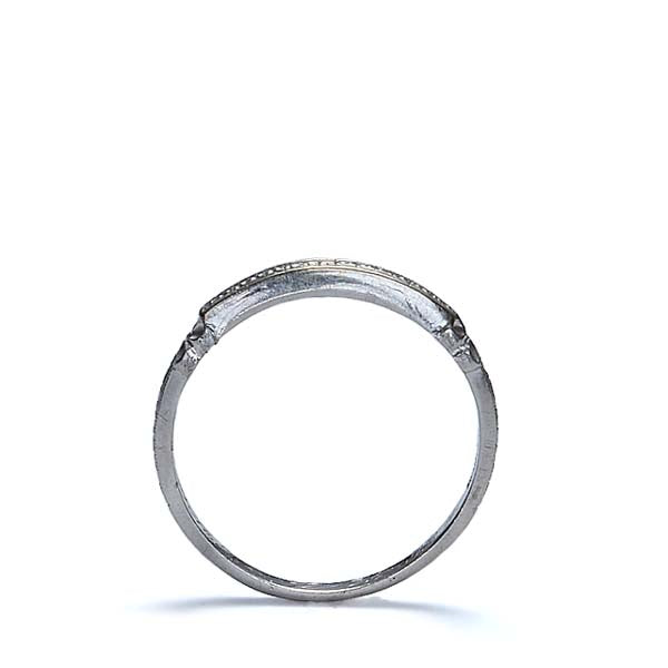 Vintage 1930s Platinum Wedding Band #VR506-02 - Wedding Bands