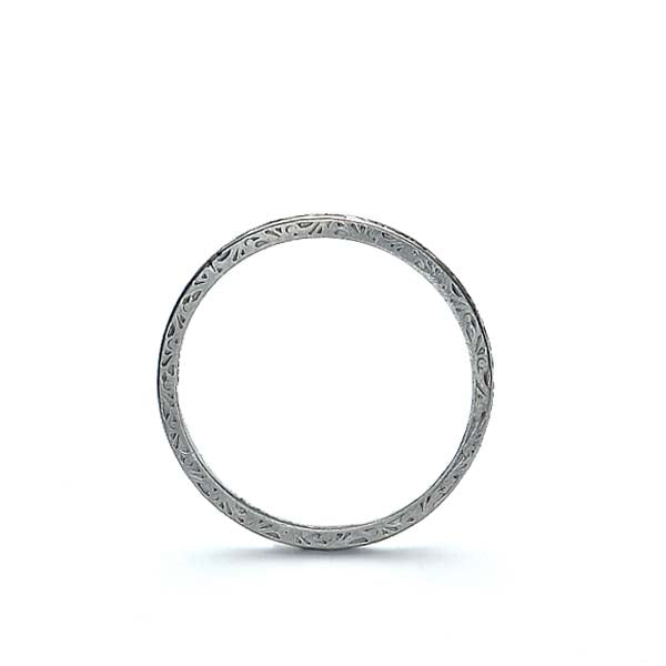 Vintage Art Deco Wedding Band #VB180111-10 - Wedding Bands
