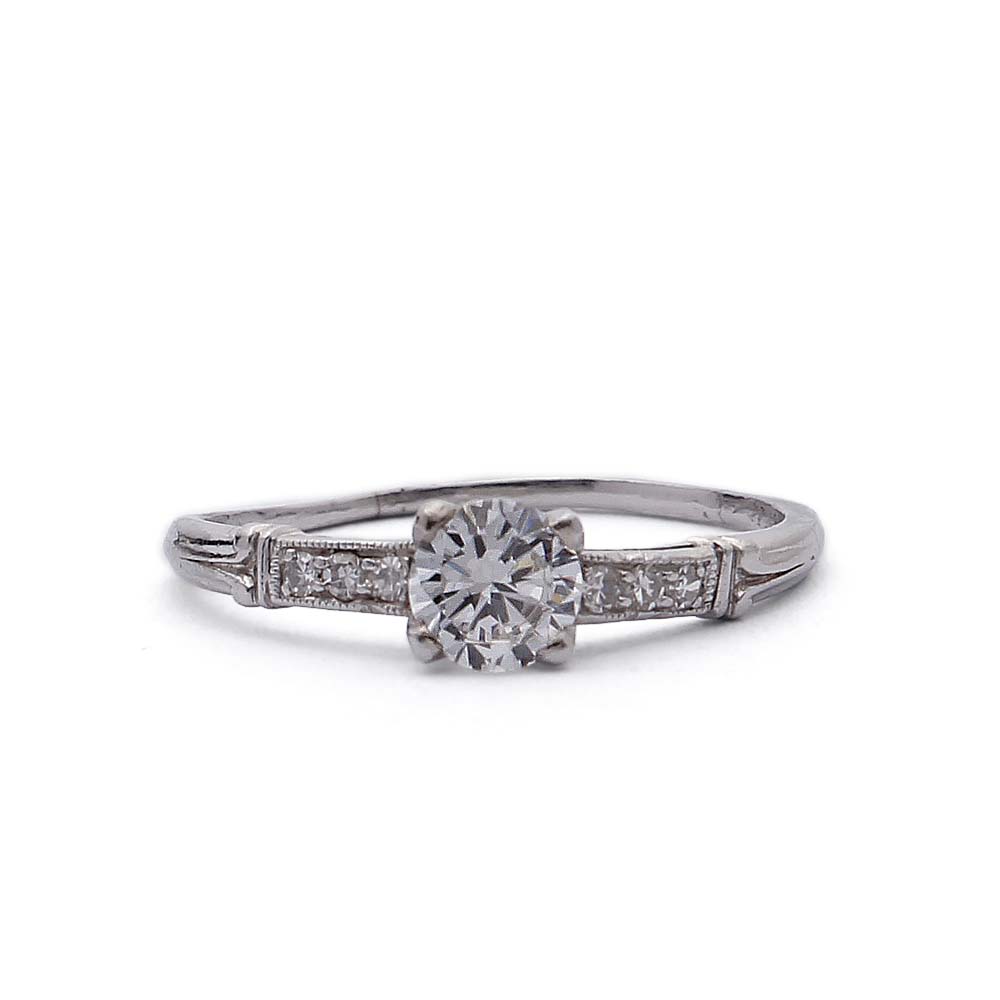 Vintage Diamond Engagement Ring #3R097-06B - Engagement Rings