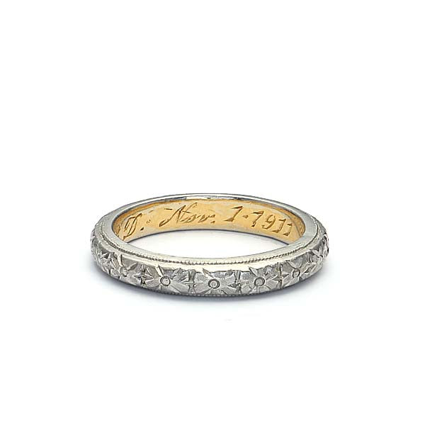 Vintage Edwardian Wedding Band #VB181119-10 - Wedding Bands