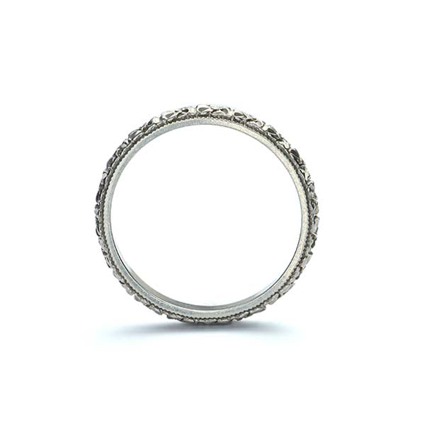 Vintage Men’s Repoussé Wedding Band #VB180111-7 - Wedding Bands