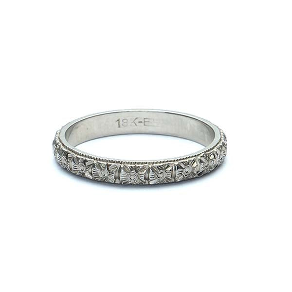 Vintage Mens Repousse Wedding Band #VB180111-7 - Wedding Bands