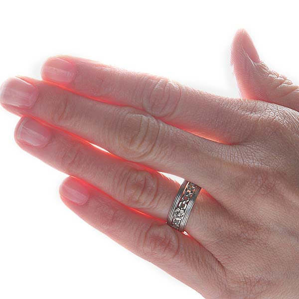 Vintage Open Work Wedding Band #VR140528-01 - Leigh Jay & Co