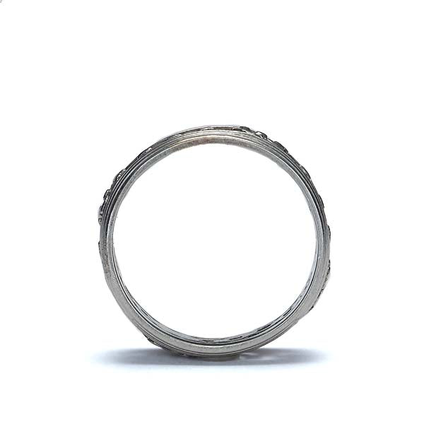 Vintage Open Work Wedding Band #VR140528-01 - Leigh Jay & Co