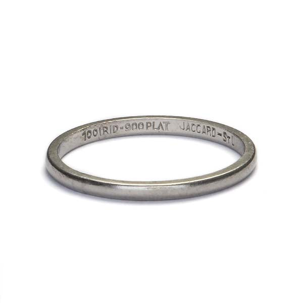 Vintage Platinum Wedding Band #VR160307-06 - Wedding Bands