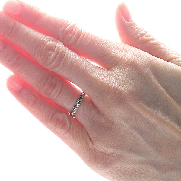 Vintage Wedding Band #R302-10 Default Title