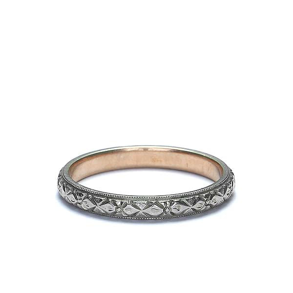 Vintage Wedding Band #R302-10 - Wedding Bands