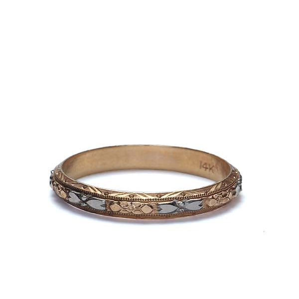 Vintage Wedding Band #VR150622-12 - Wedding Bands for Him