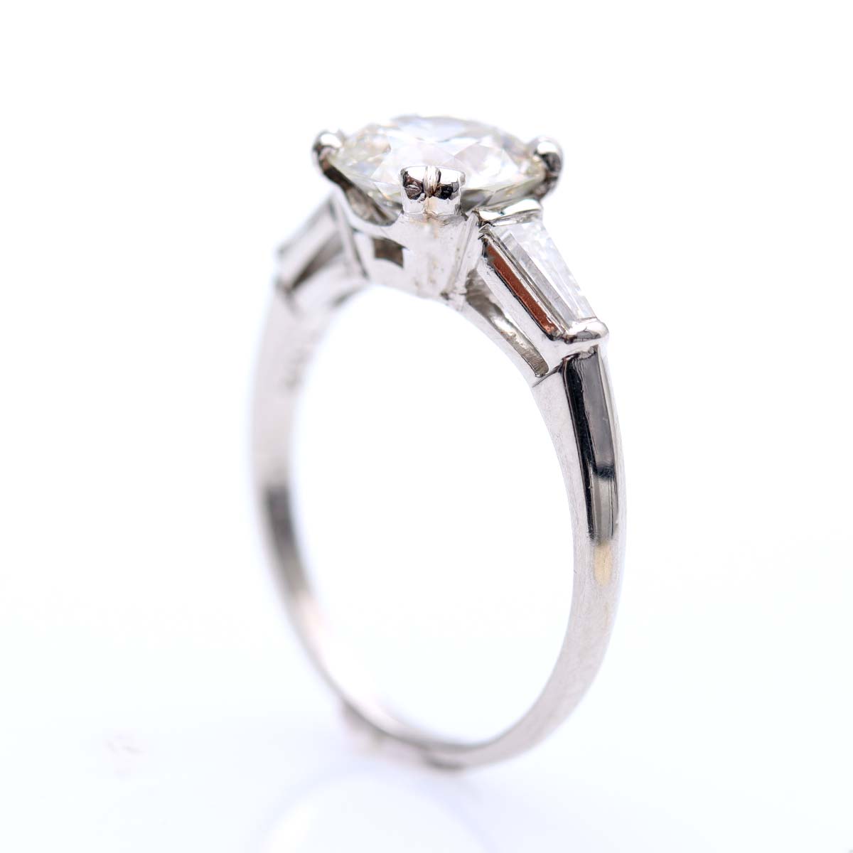 Mid-Century Diamond Engagement Ring #VR240227-1