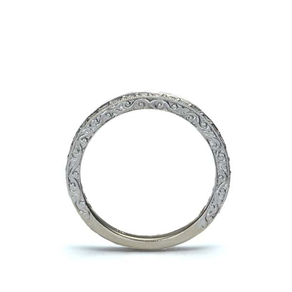 White Gold Replica Art Deco Wedding Band #L3399WB 14K Default Title