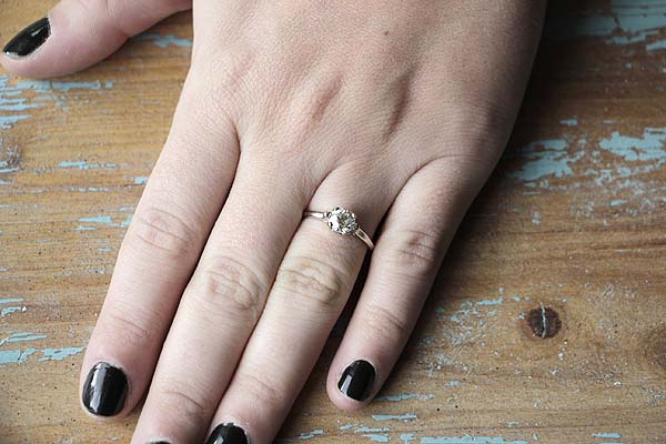 Replica Art Deco Engagment Ring #2443-5