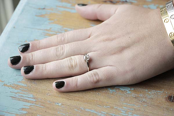 Replica Art Deco Engagment Ring #2443-5
