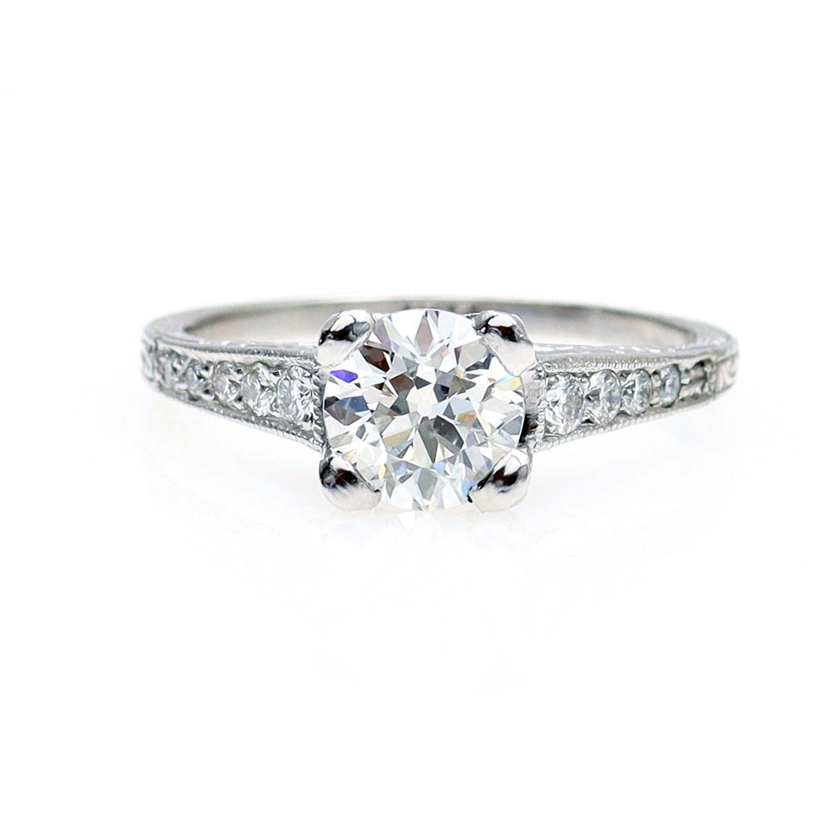 Art Deco Revival Engagement Ring #2698D-6