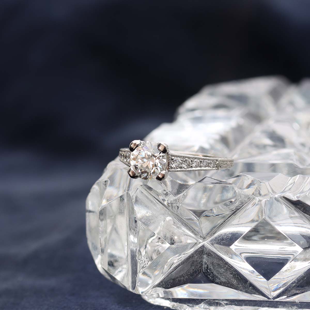 Art Deco Revival Engagement Ring #2698D-6 Default Title