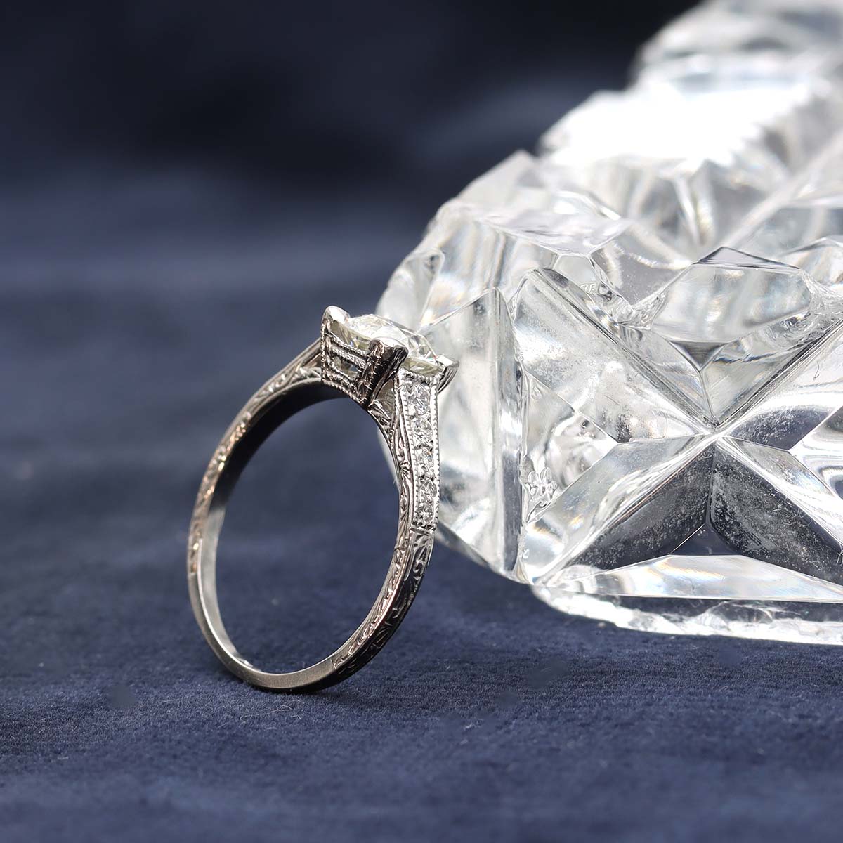 Art Deco Revival Engagement Ring #2698D-6 Default Title