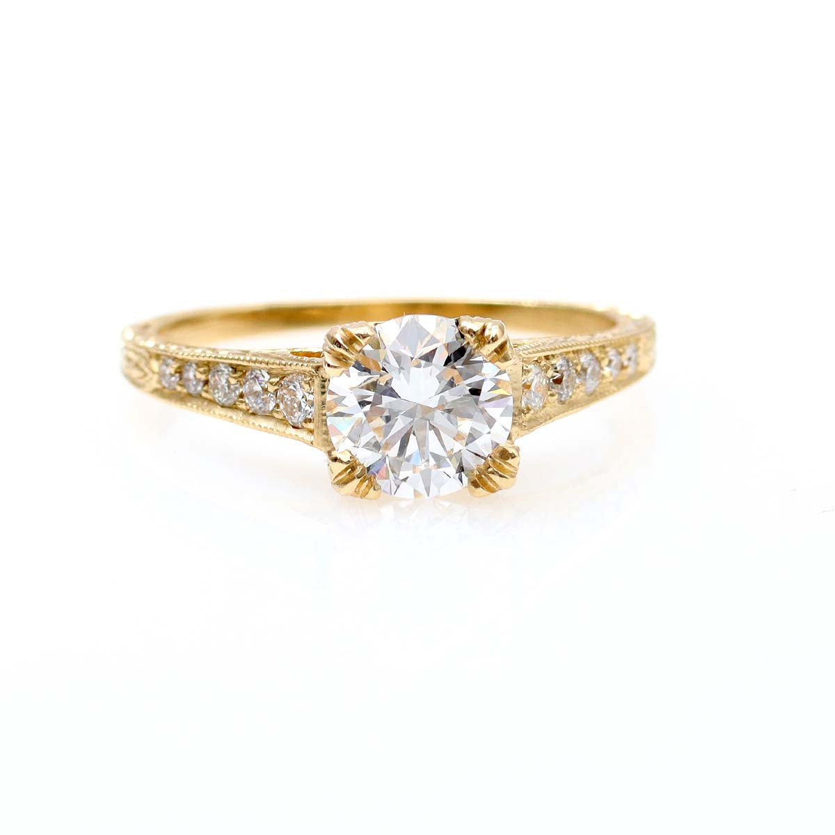 Art Deco Revival Engagement Ring #2698D-8