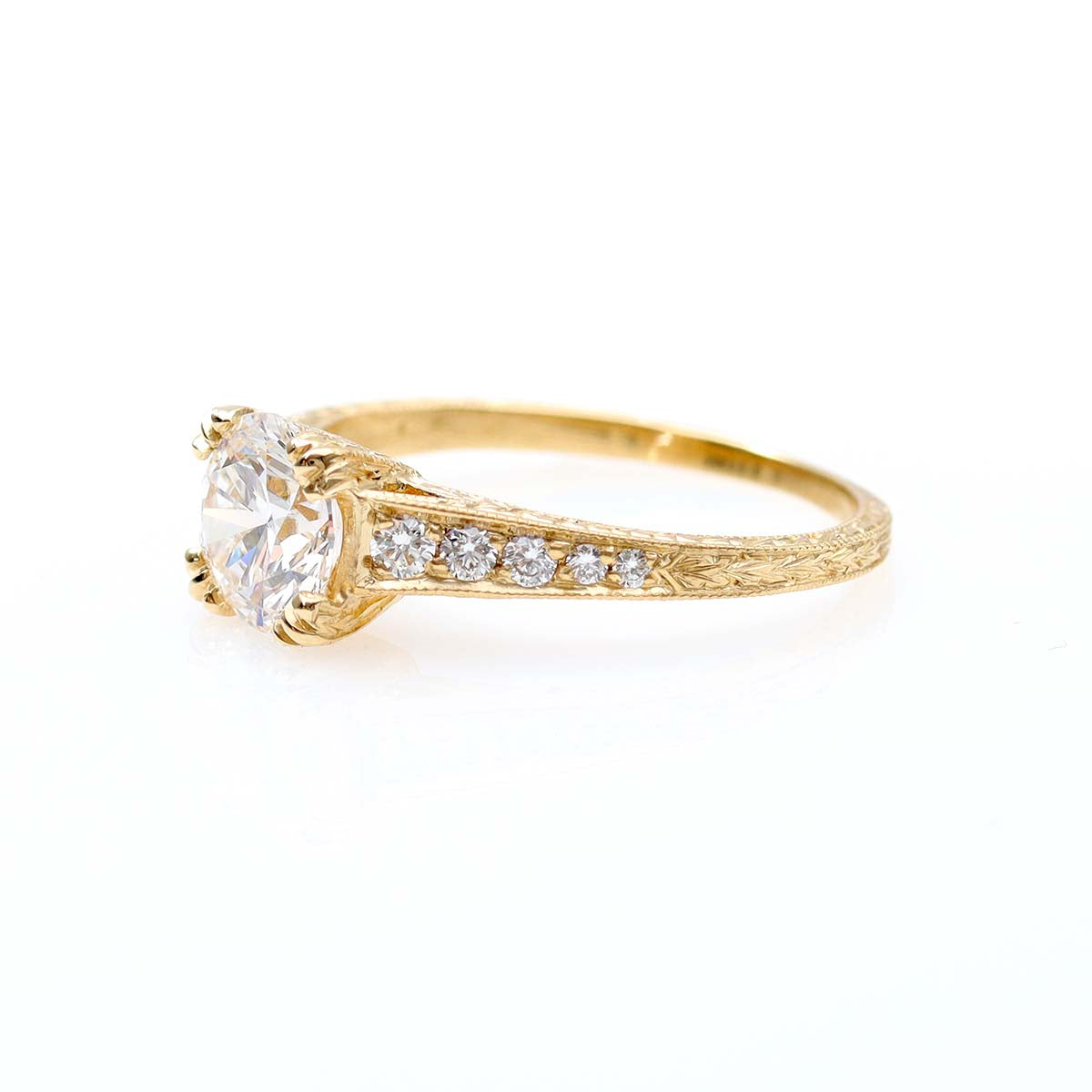 Art Deco Revival Engagement Ring #2698D-8