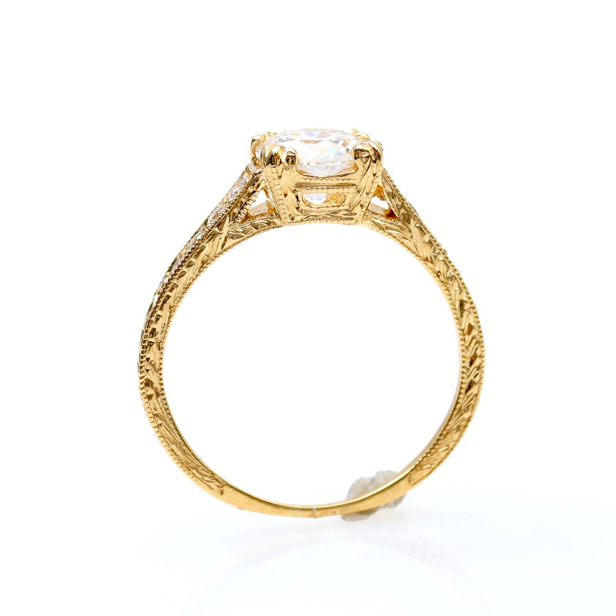 Art Deco Revival Engagement Ring #2698D-8