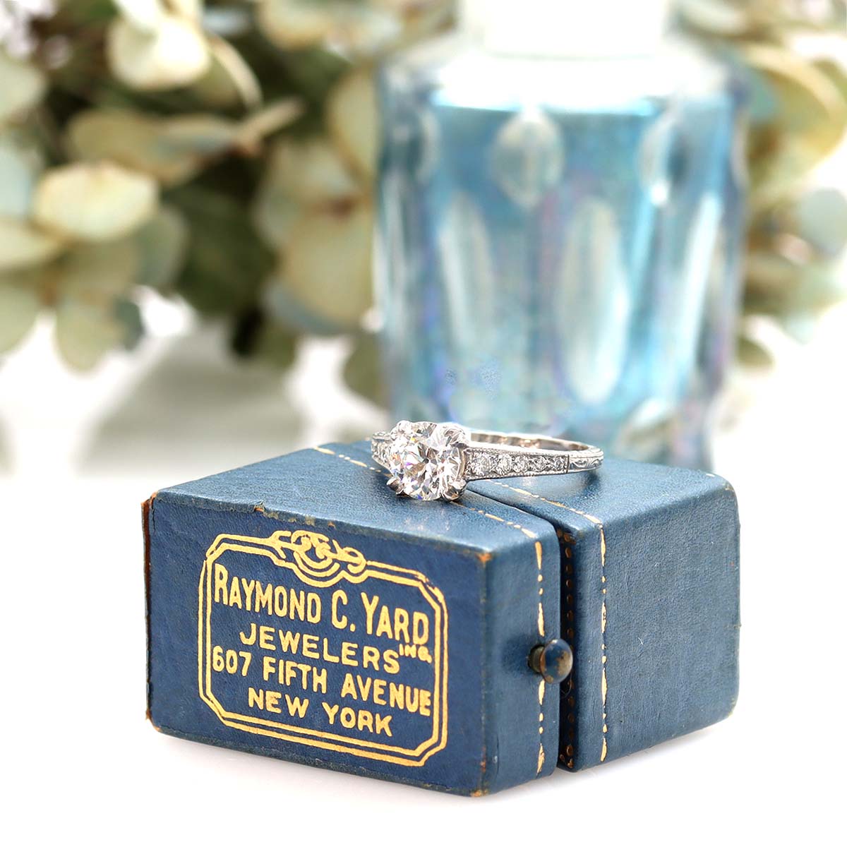 Art Deco Revival Engagement Ring #2698D-6