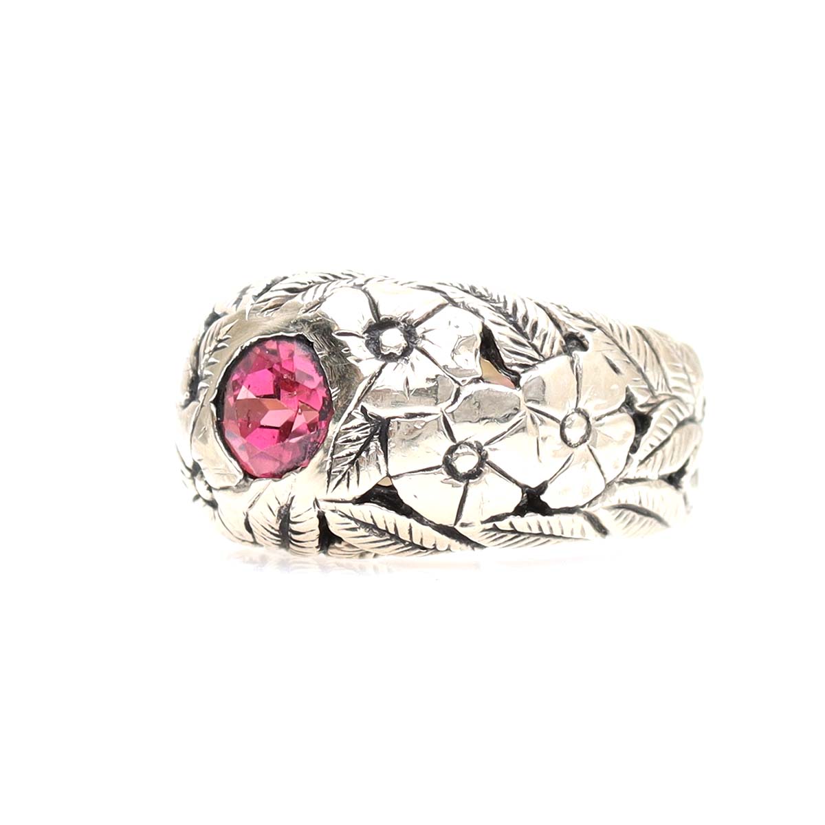 Art Nouveau Replica Tourmaline Domed Ring #2R544