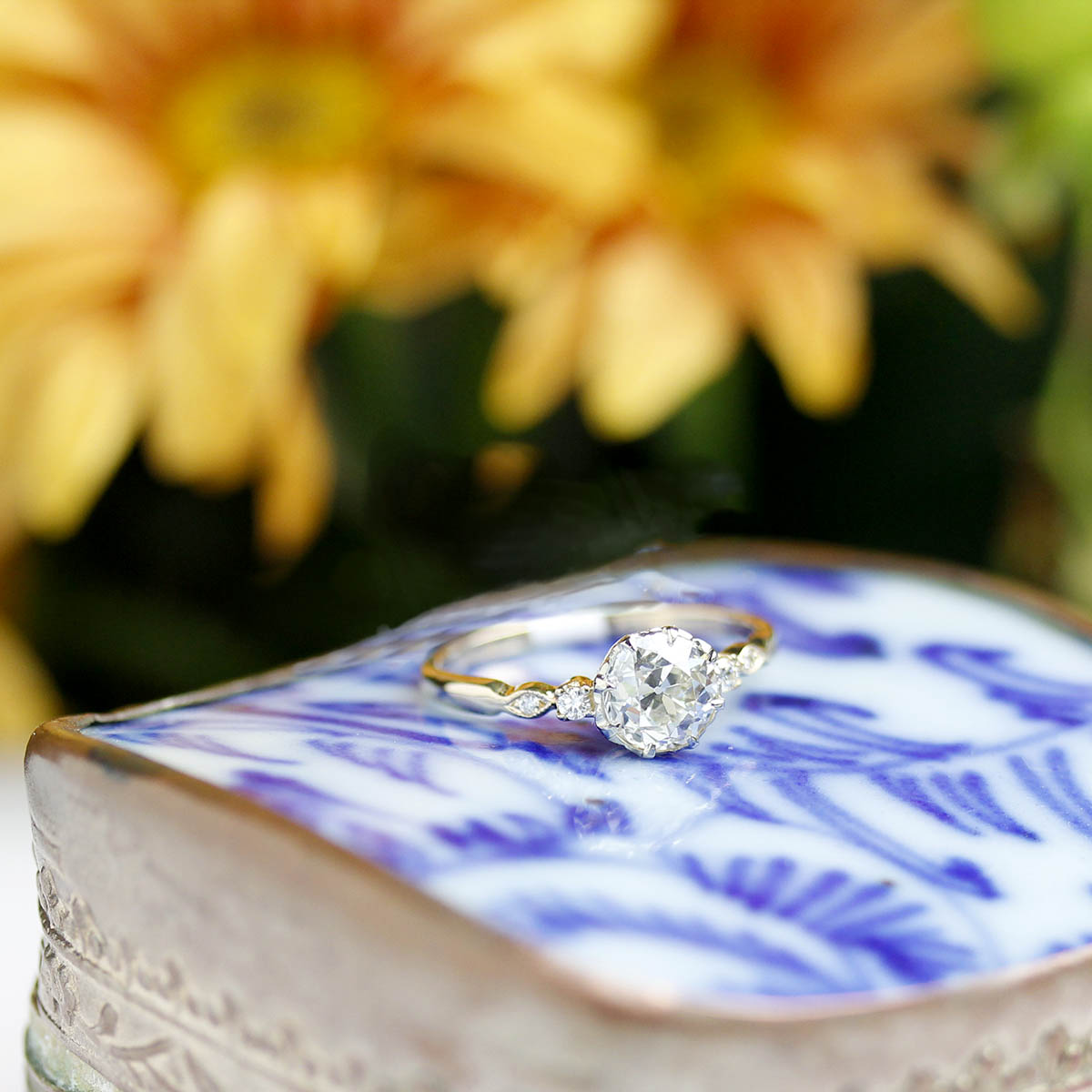 Replica Edwardian Engagement Ring #3023-8 Default Title