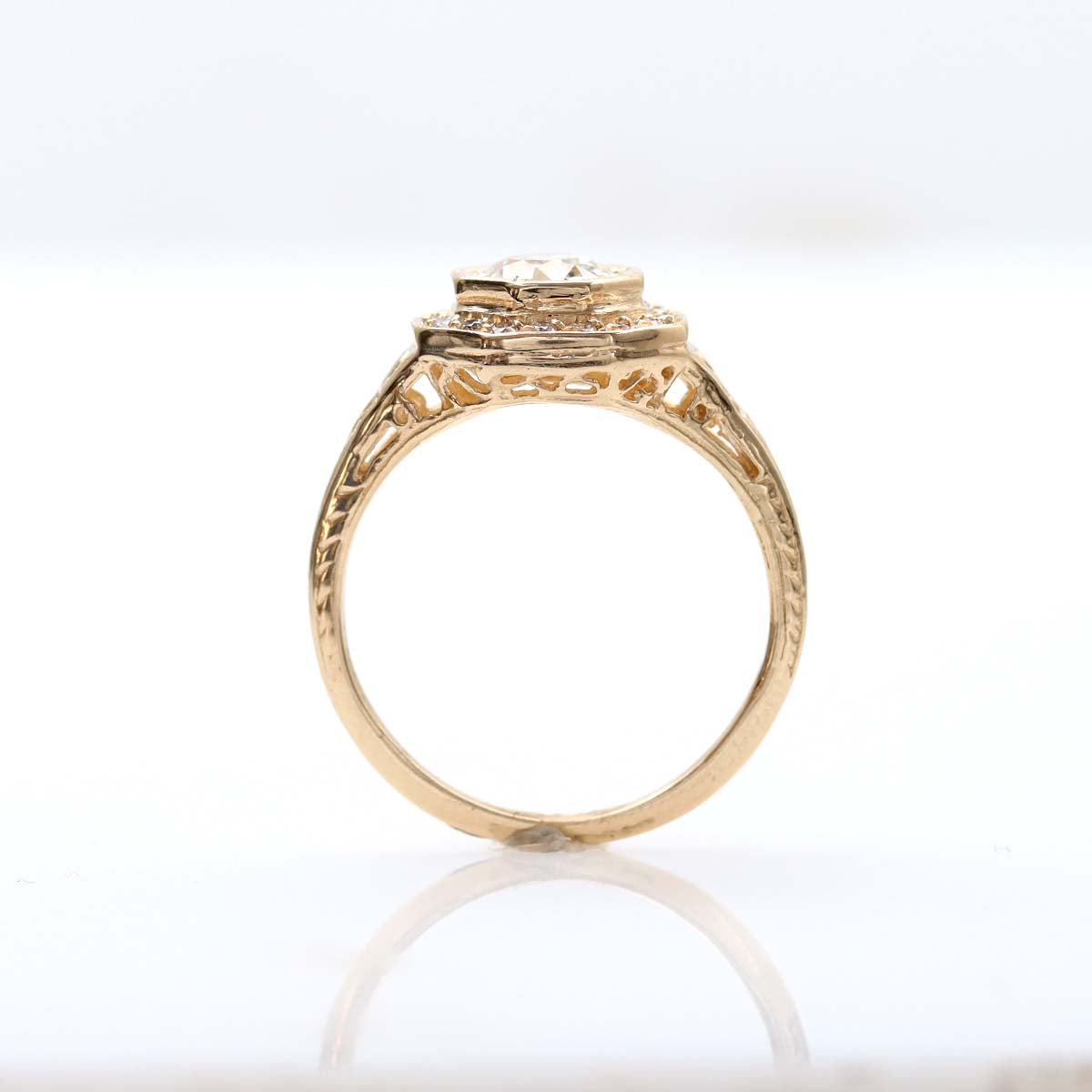 Replica Art Deco Engagement Ring #3152-3