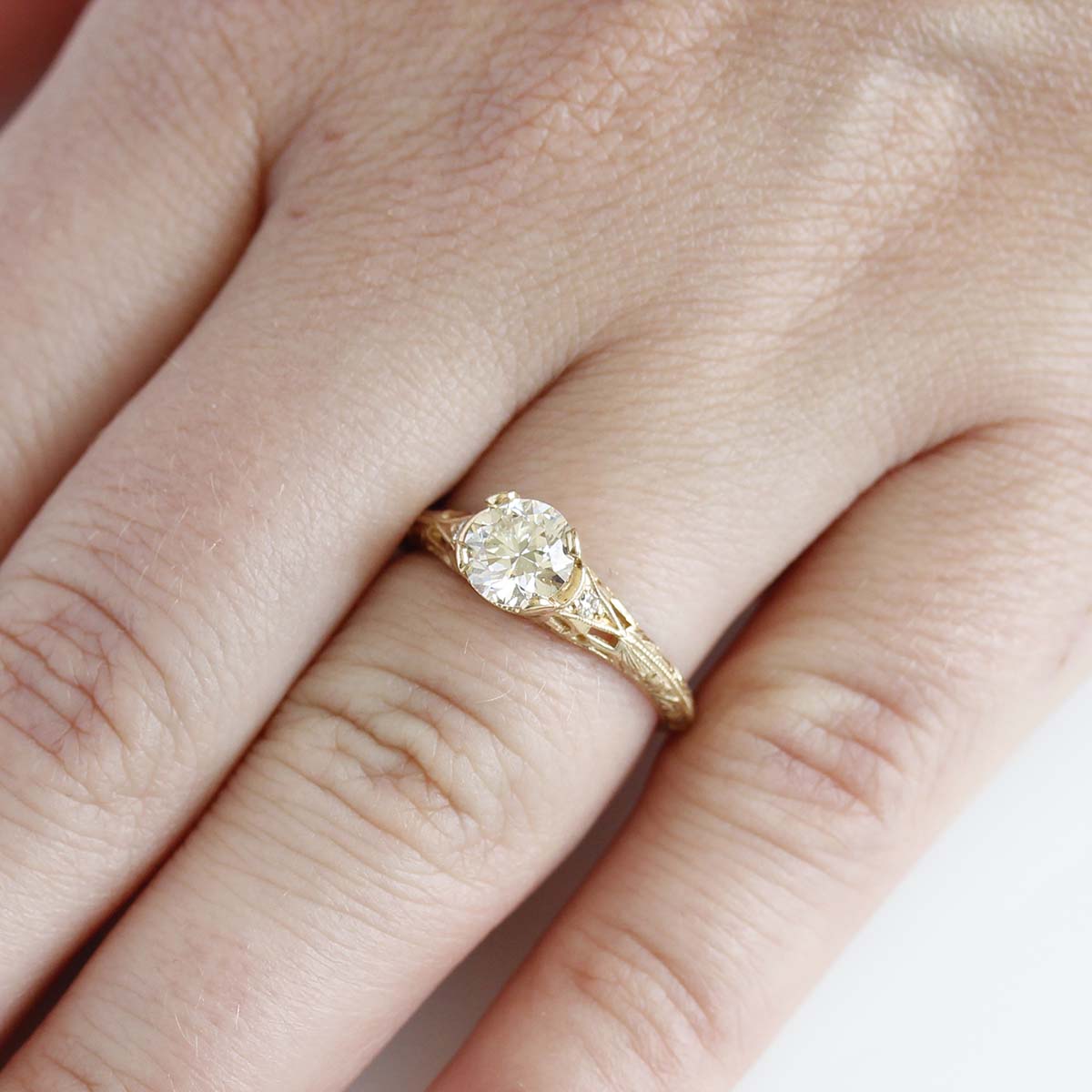 Replica Edwardian Engagement Ring #3257-25 Default Title
