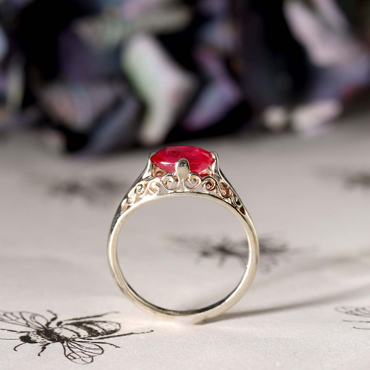 Replica Edwardian Filigree Ring #3269-1