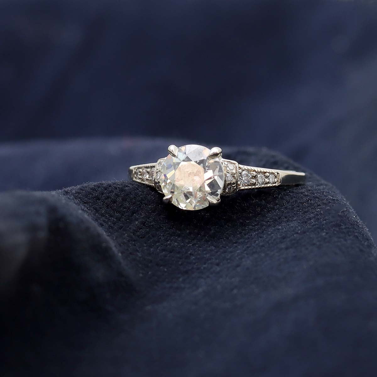 The Lily Replica Art Déco Engagement Ring #3319-5