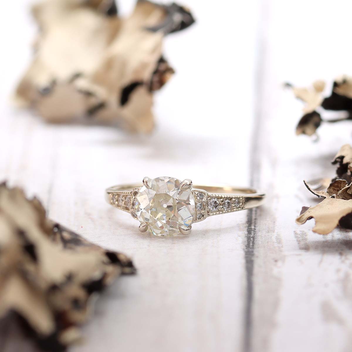 The Lily Replica Art Déco Engagement Ring #3319-5