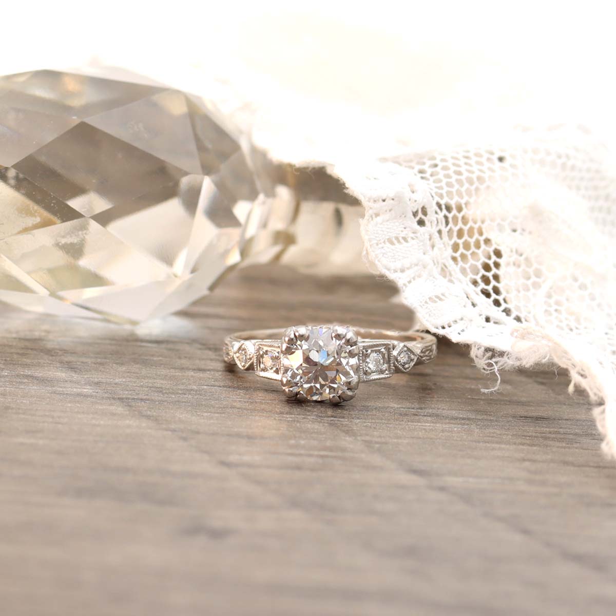 Replica 1940s Engagement Rings #3336-4