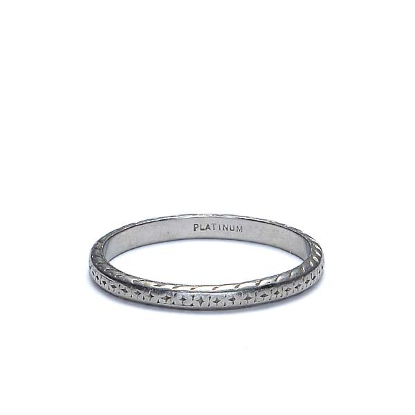 Vintage Wedding Band #3R037-13I Default Title