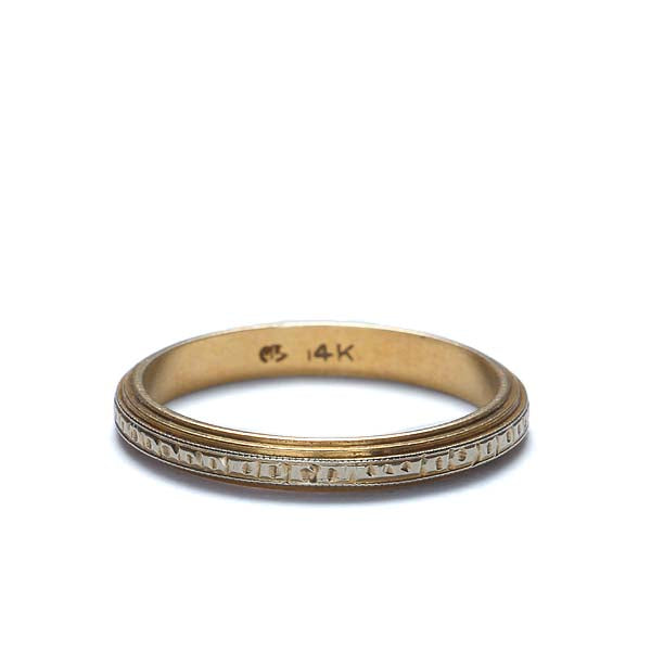 Vintage Wedding Band #3R089-03 Default Title