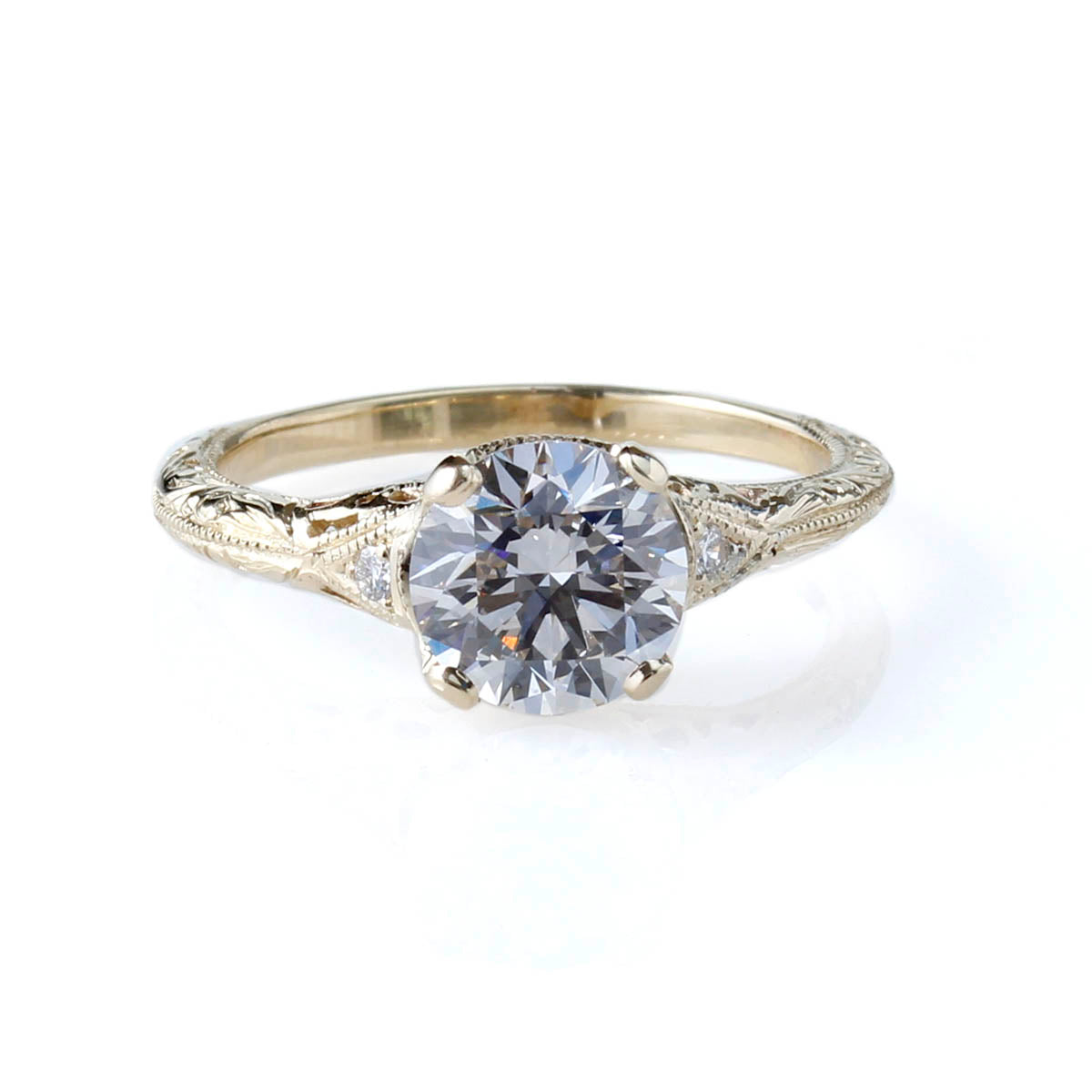 Replica Edwardian Engagement Ring #3257-27