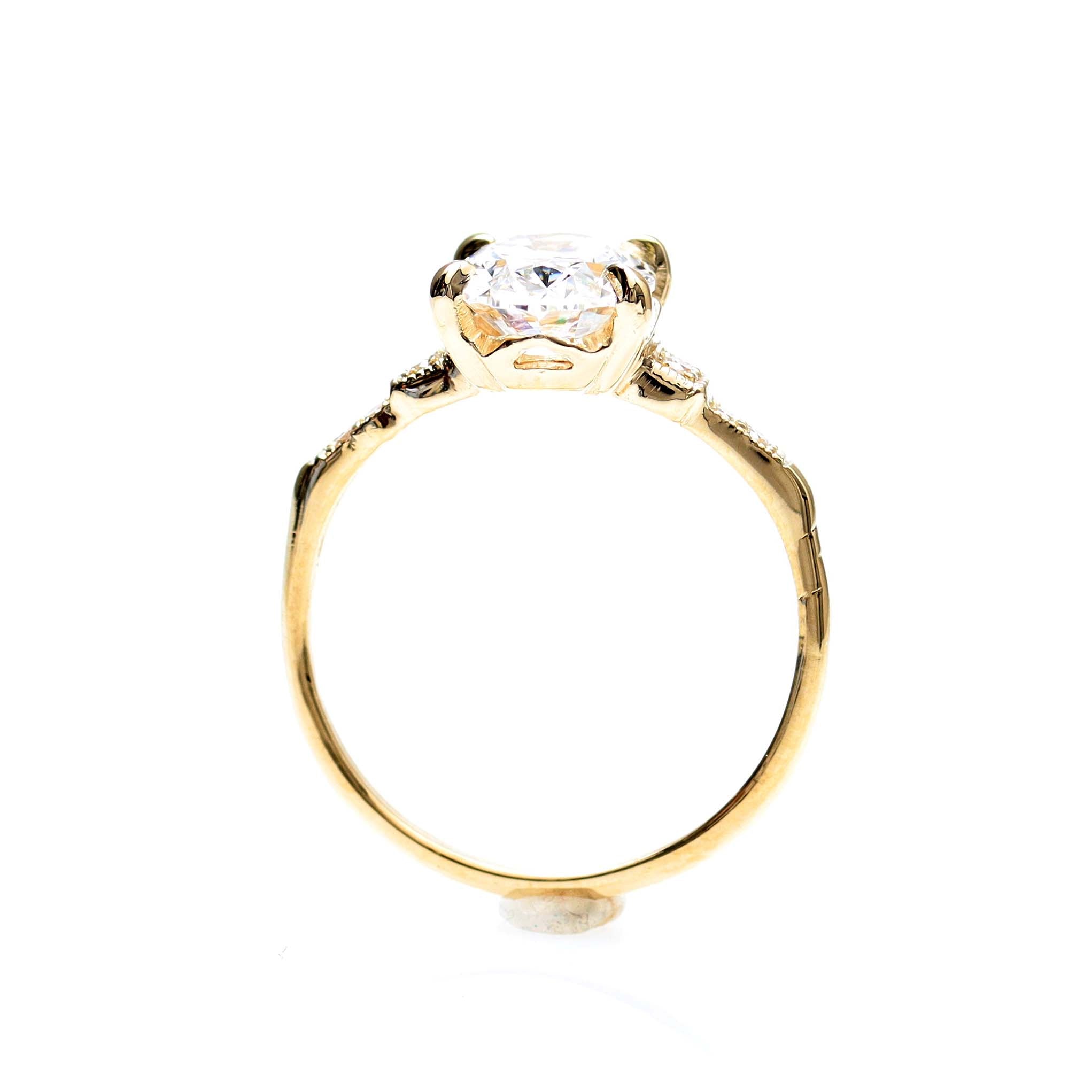 The Esther Replica Art Deco engagement ring #3297OV-3