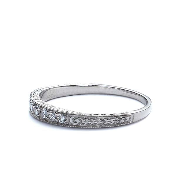 Platinum Diamond Wedding Band #L1062 PLAT - Leigh Jay & Co.
