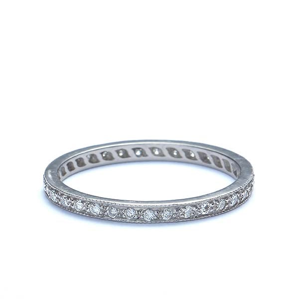 Platinum Diamond Eternity Wedding Band #L1107 PLAT-6 - Leigh Jay & Co.