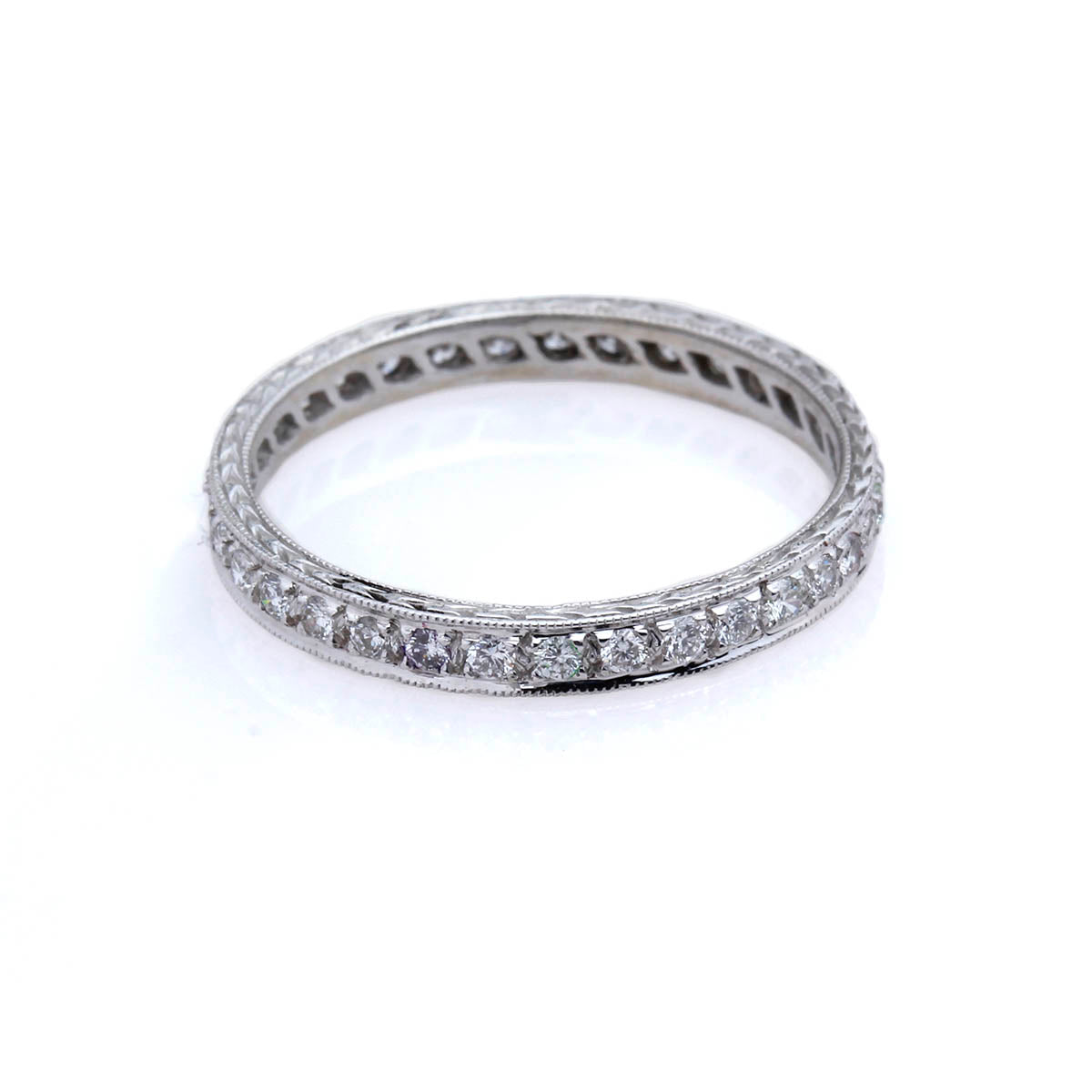 14k Diamond Eternity Band #L1108D 14K-1 - Leigh Jay & Co.