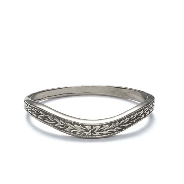 Platinum Wedding Band #L1120DNS PLAT - Leigh Jay & Co.