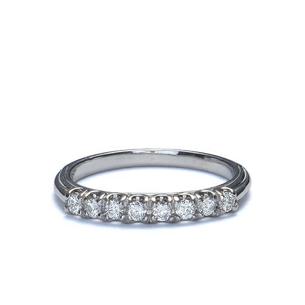 Replica 1930s diamond wedding band. #L1264 PLAT - Leigh Jay & Co.