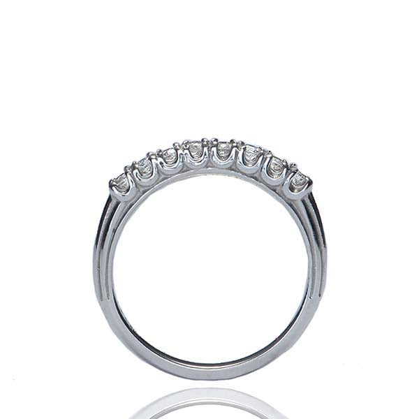 Replica 1930s diamond wedding band. #L1264 PLAT