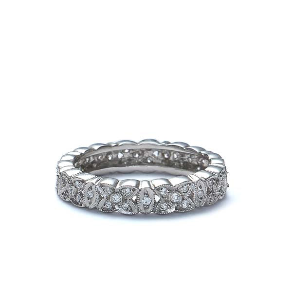 Platinum Diamond Eternity Wedding Band #L1287 PLAT - Leigh Jay & Co.