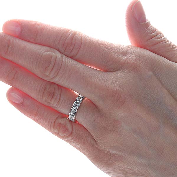 Platinum Diamond Eternity Wedding Band #L1287 PLAT Default Title