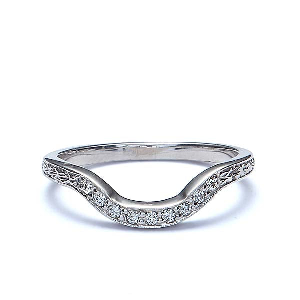 14k Diamond Wedding Band #L1316WB 14K - Leigh Jay & Co.